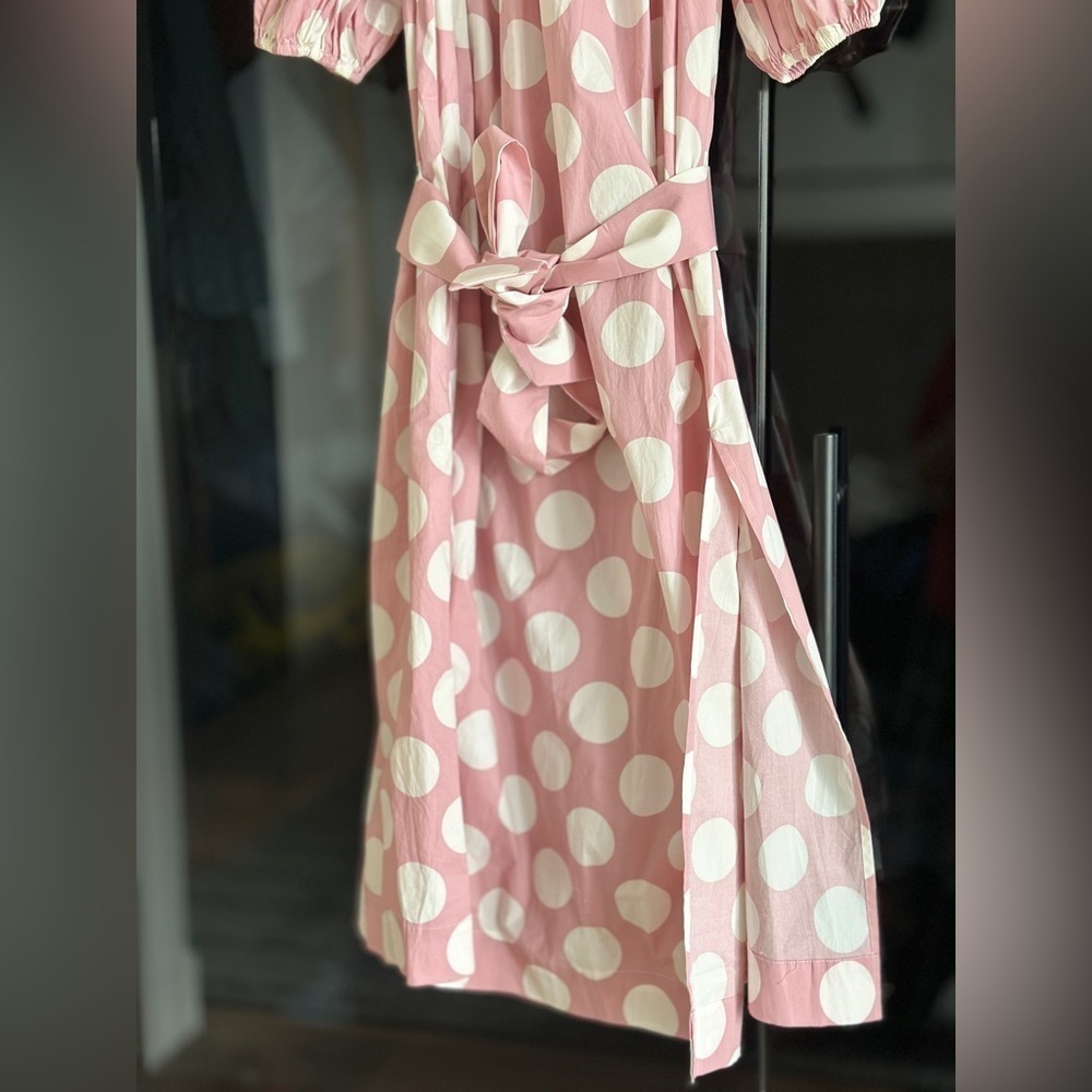 LPA dress. Size XXS (sized down). Polka Dot. Side slit. Pockets. Almost NEW! - Picture 4 of 4